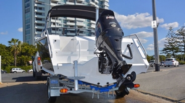 Formosa Tomahawk with Suzuki outboard on a Redco Trailer on the Gold Coast