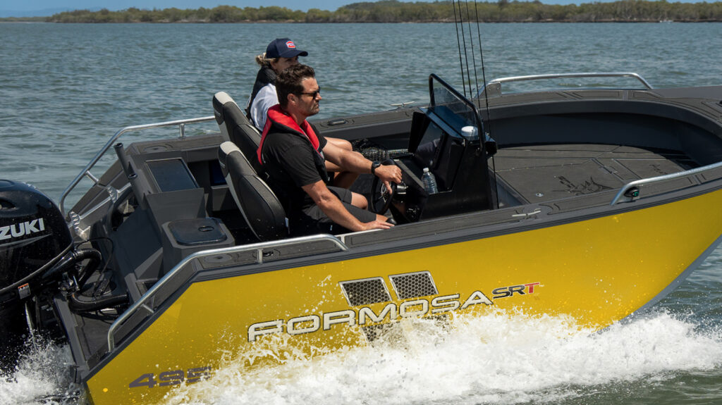 Formosa Marine Side Console - Formosa Basalt Interior Yellow Sides