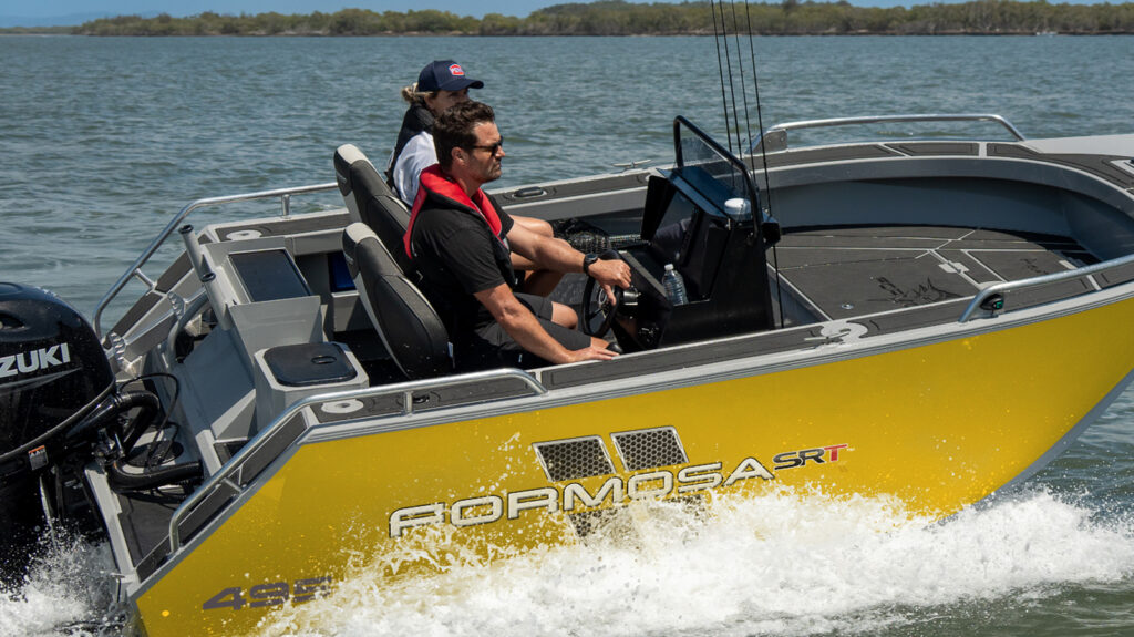 Formosa Marine Side Console - Formosa Lightbox Grey Interior Yellow Sides